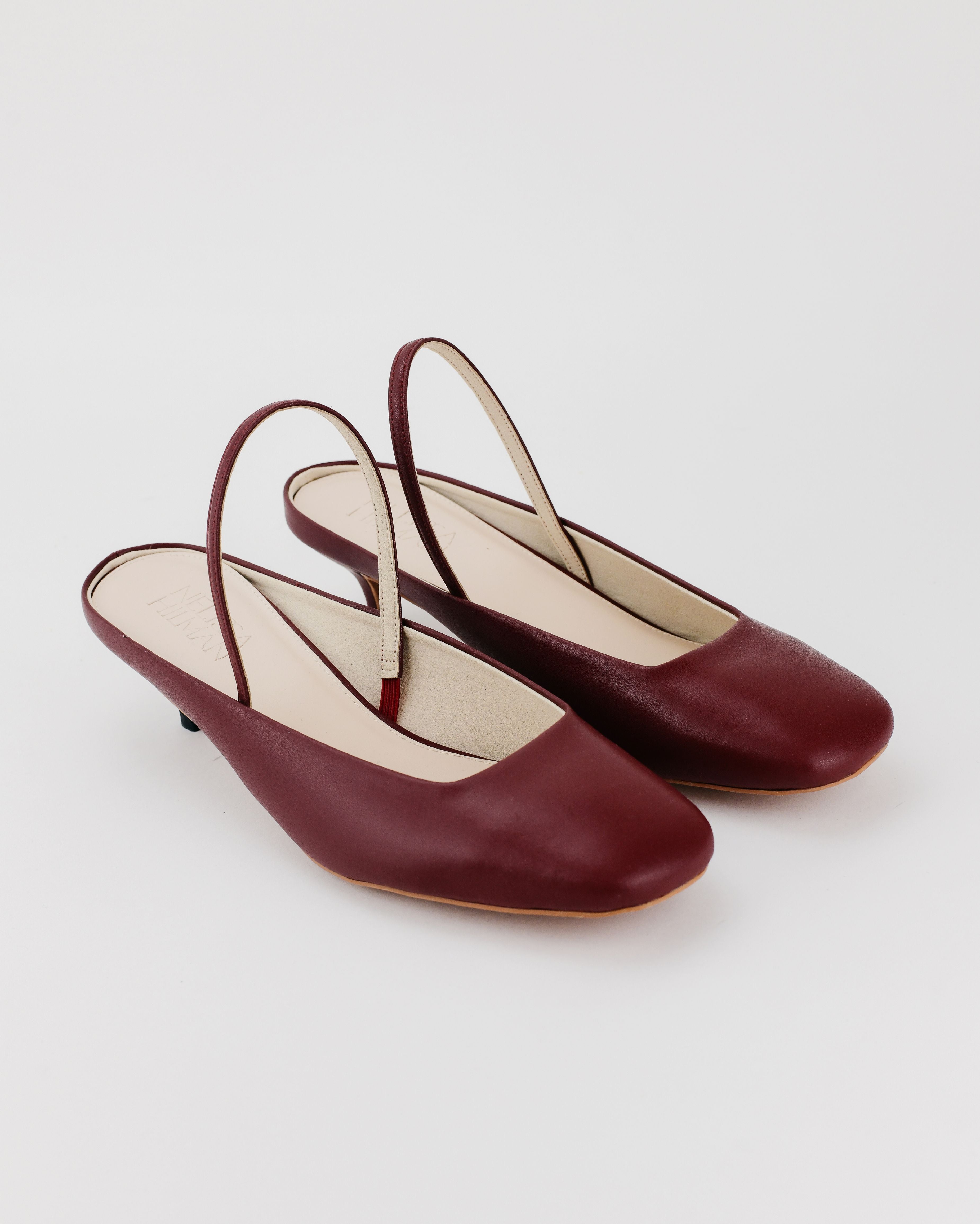 Zigzag Cutout Slingback Mule Heel