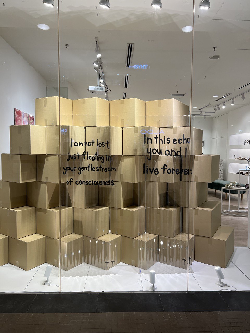 Visual and store installation by Trina Teoh