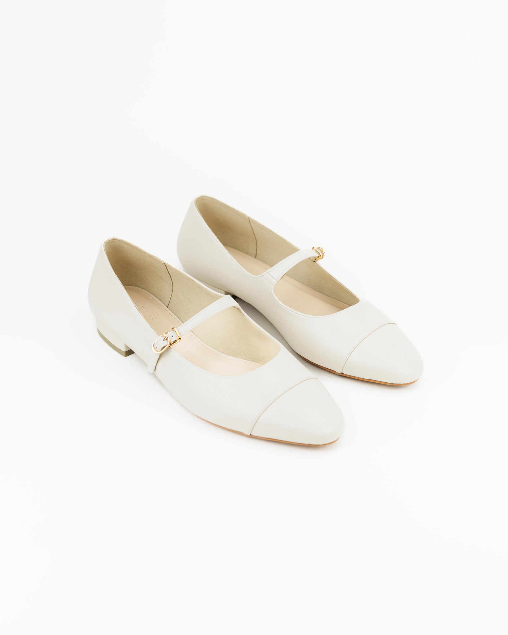 Sunny Mary Jane Loafers (Off White)