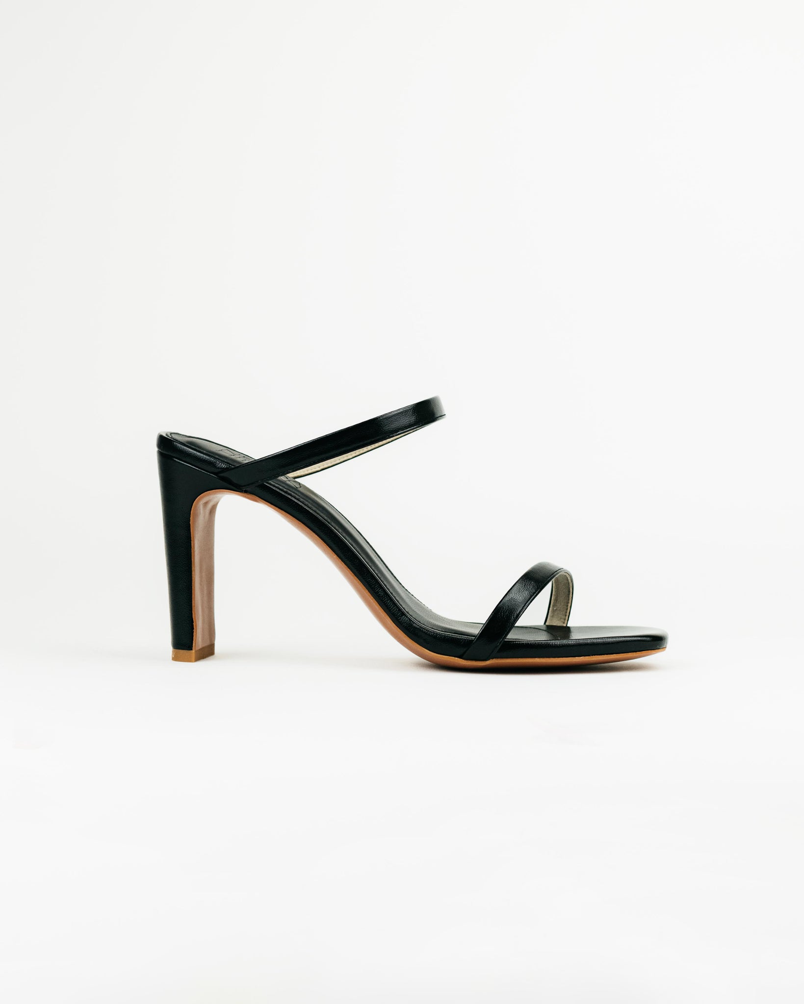 Lily Strappy Heel Sandals (Black)