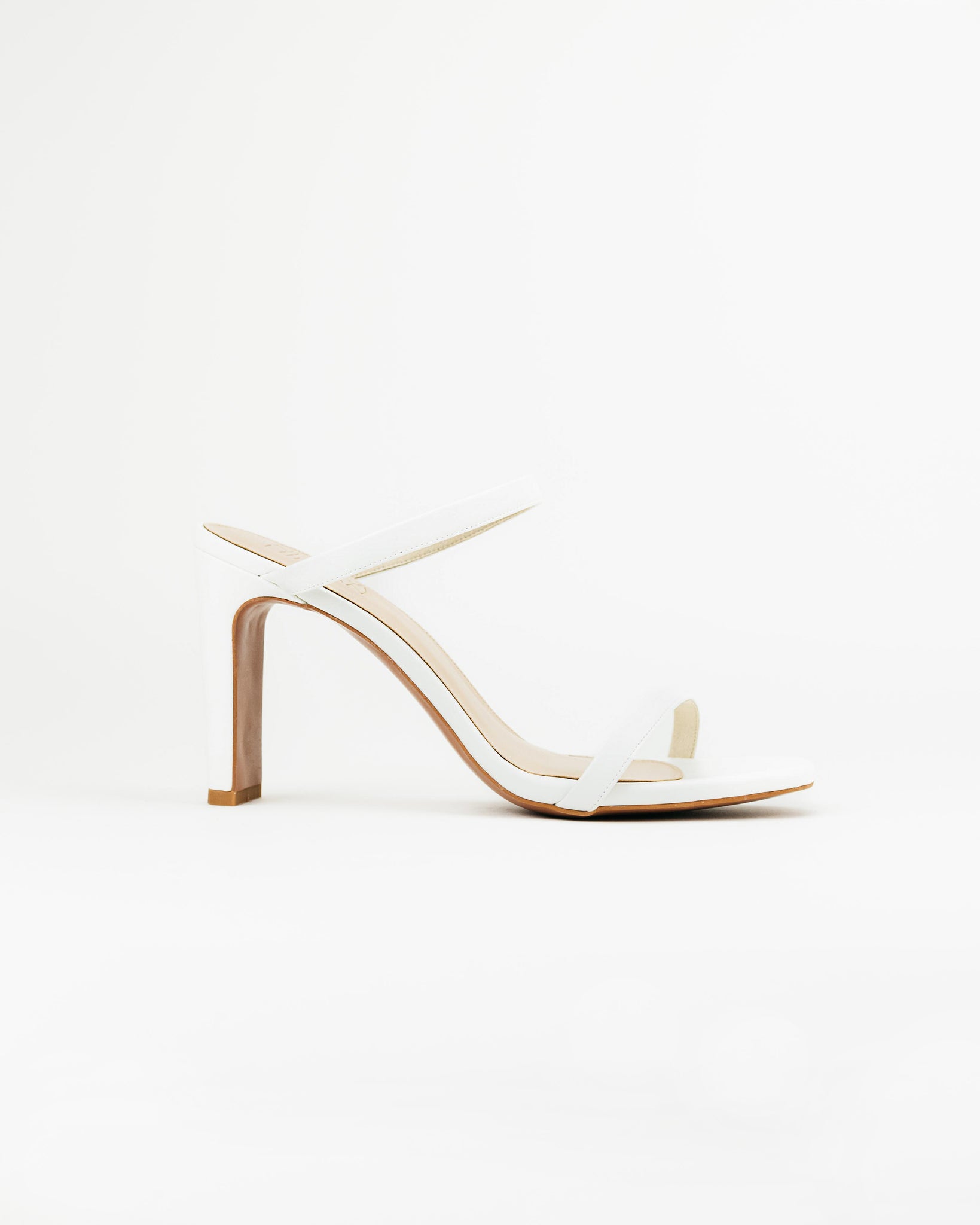 Lily Strappy Heel Sandals (White)