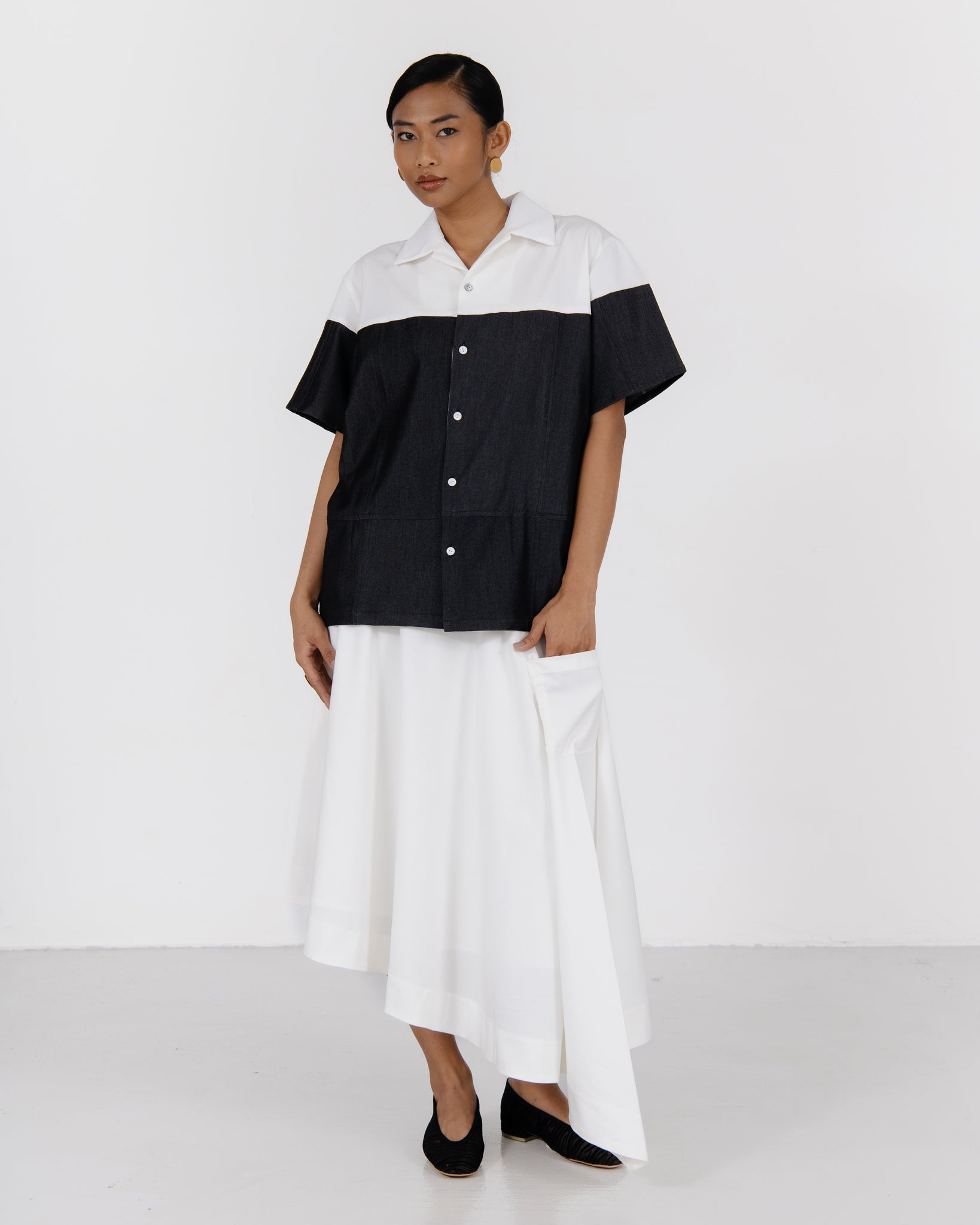SFxNH Monochrome Shirt (Black/White)