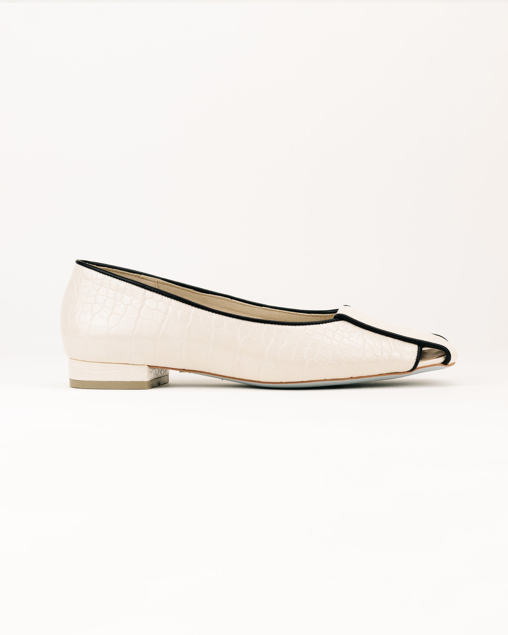 Drew Square Toe Loafers (Off White)