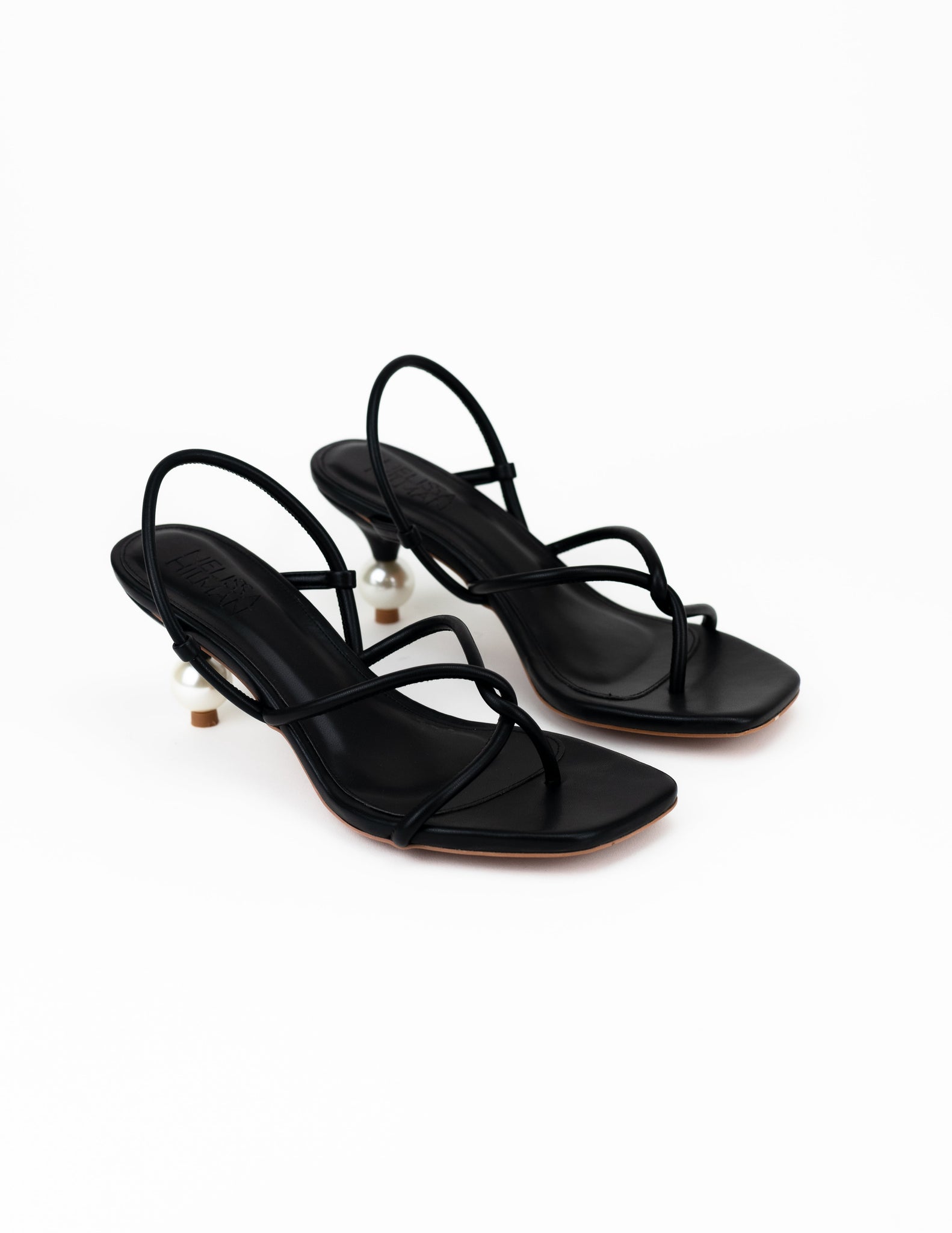 Ambra Slingback Heel Sandals (Black)