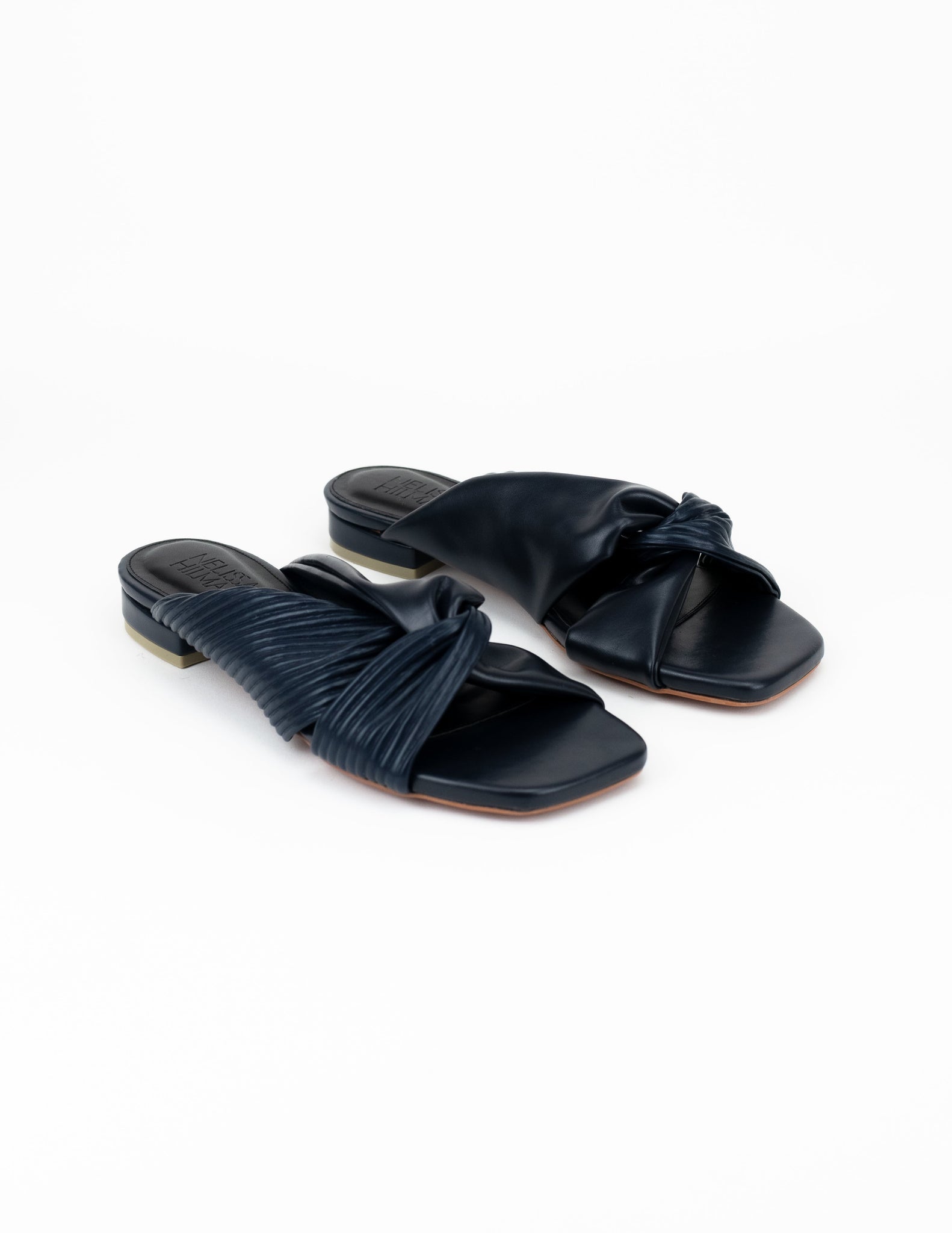 Dewi Flat Sandals (Midnight Blue)