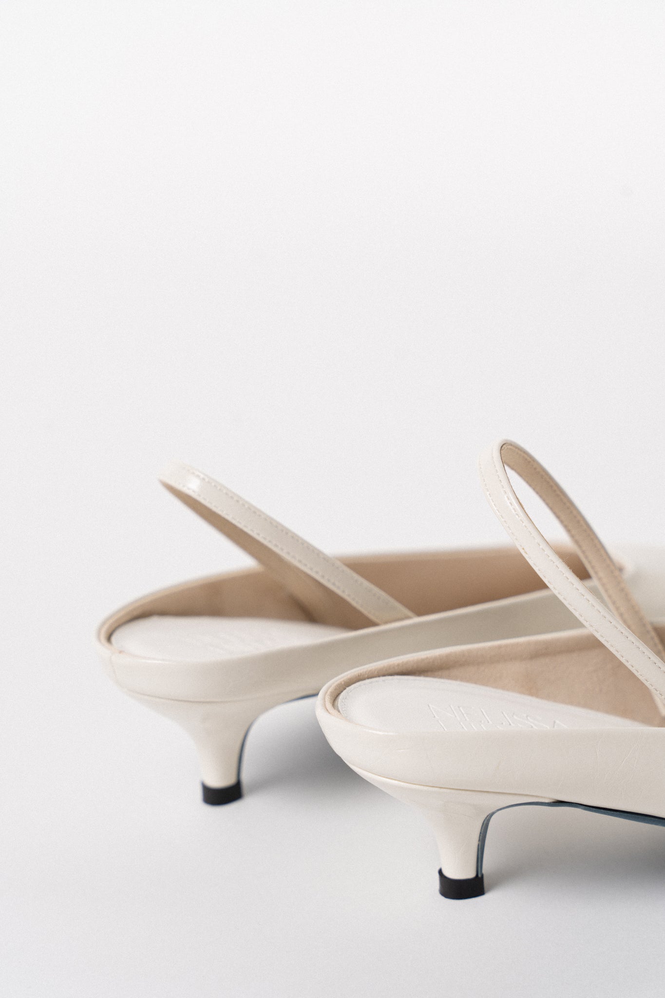 White kitten heel mules hotsell