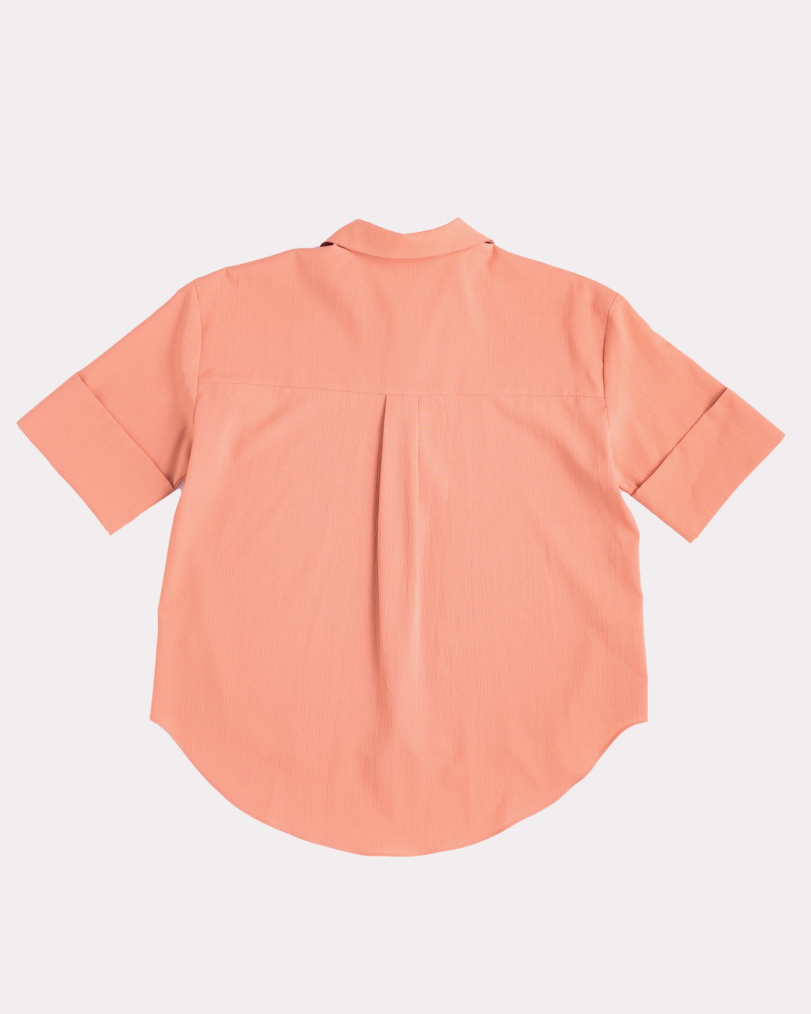 Folded Cuff Shirt (Copper Orange)