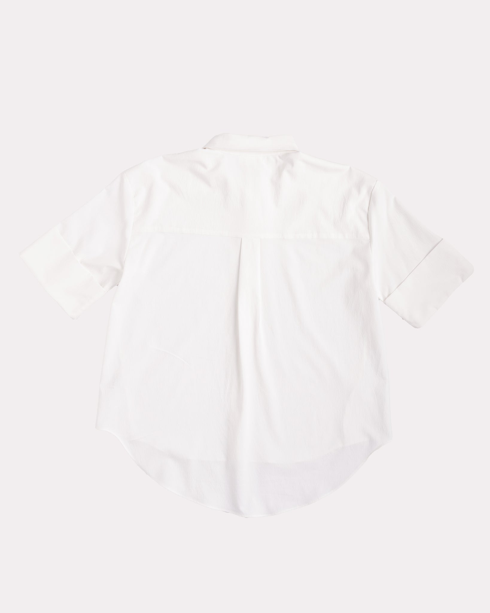 Folded Cuff Shirt (White)