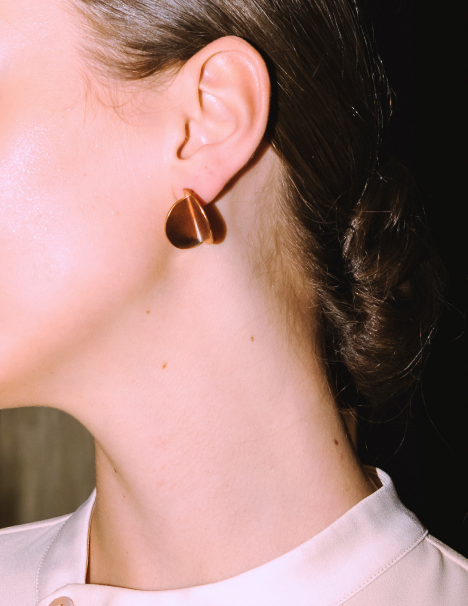WASIS for Nelissa Hilman - Luna Stud Earring (24k Gold)