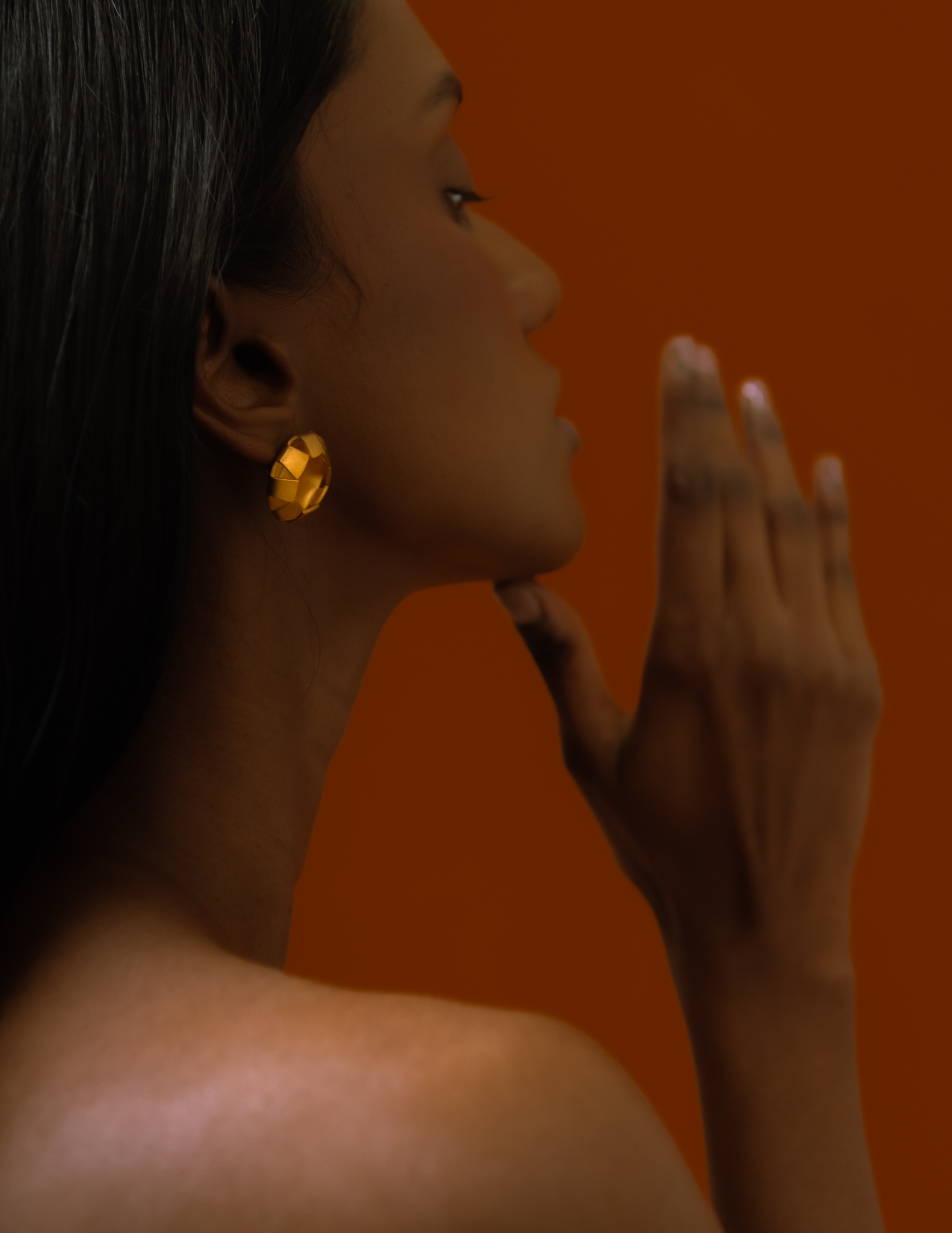 WASIS for Nelissa Hilman - Fera Stud Earring (24k Gold)