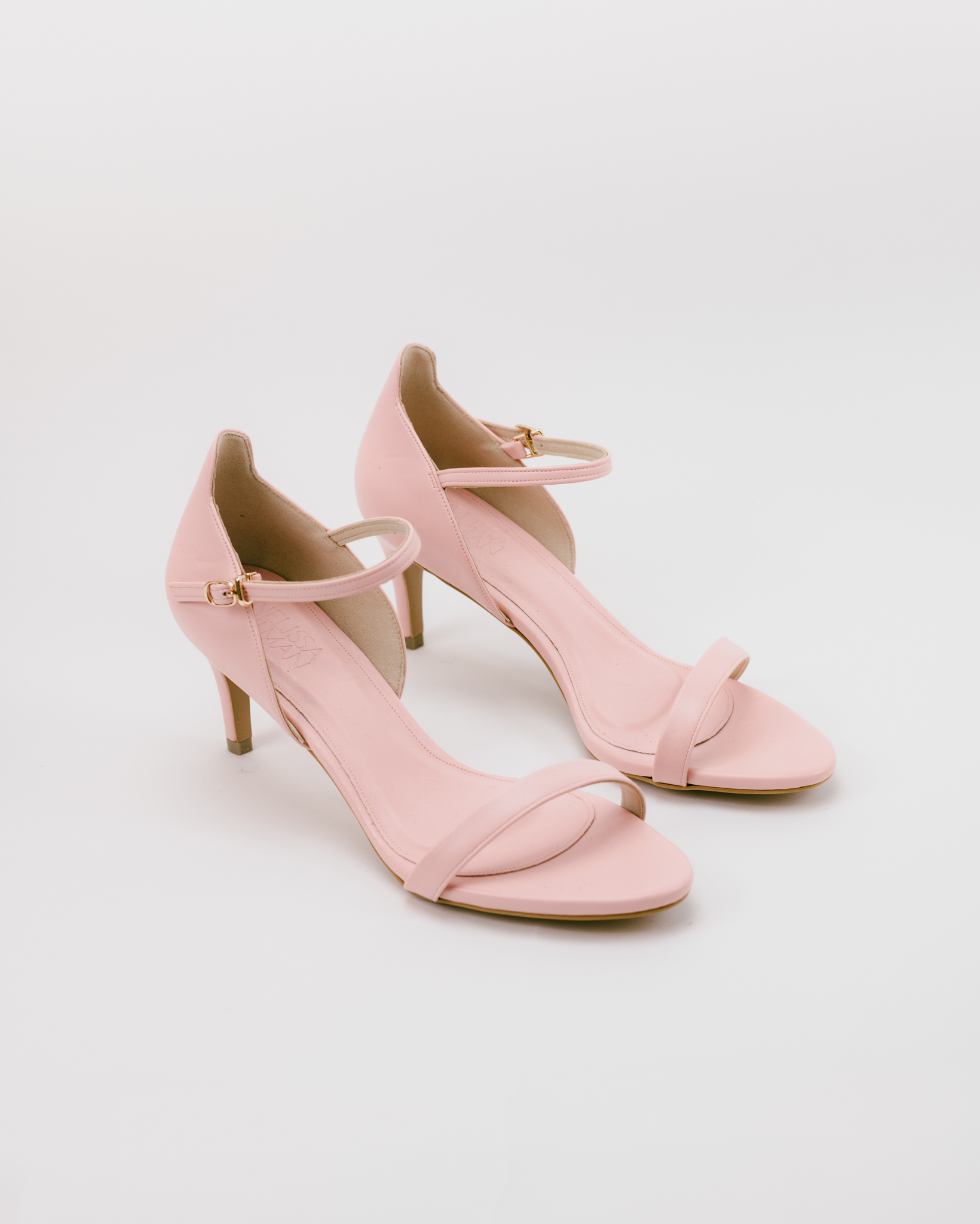 Stella Ankle Strap Heel Sandals (Pink)
