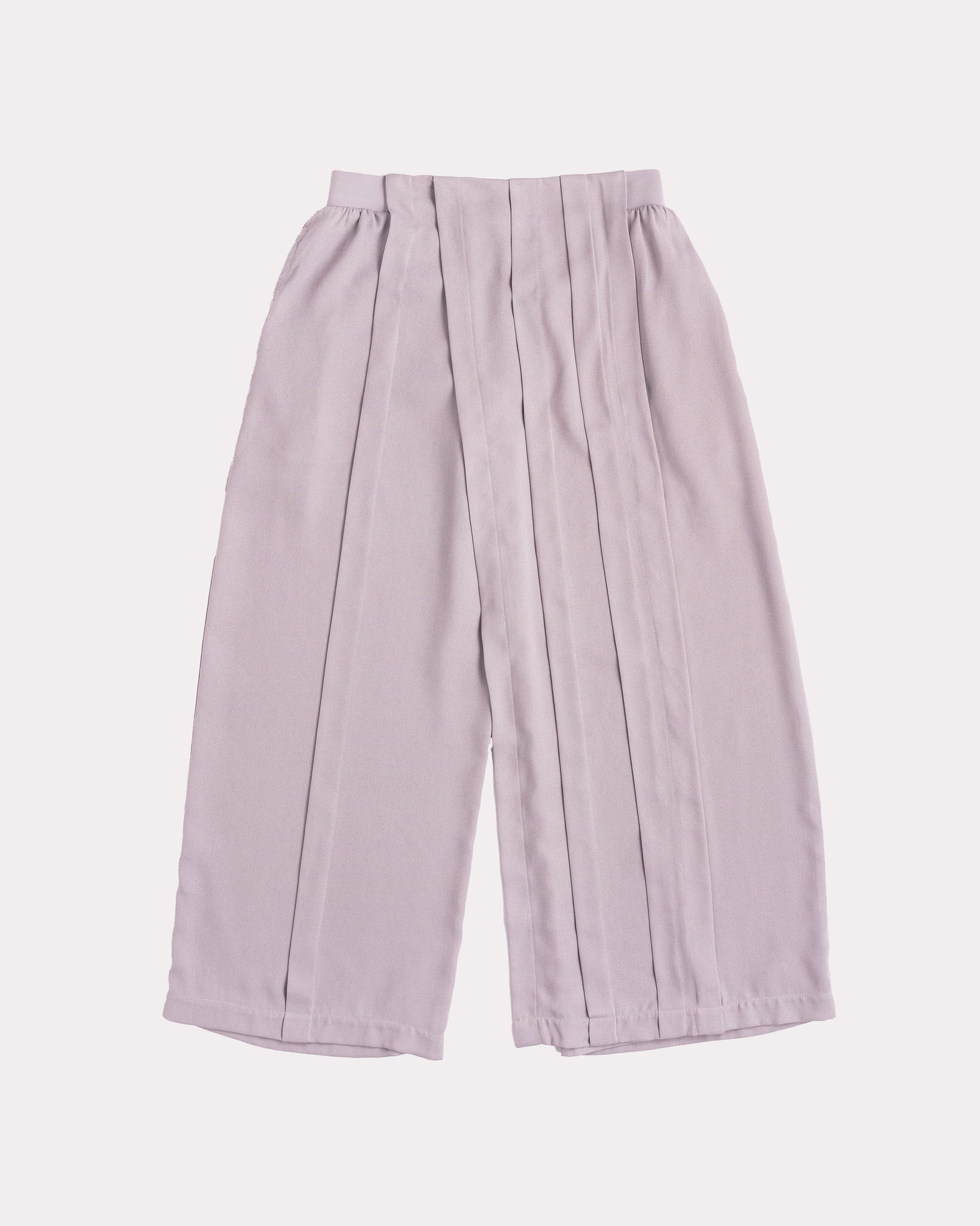 Pleat-Paneled Pants (Grey)