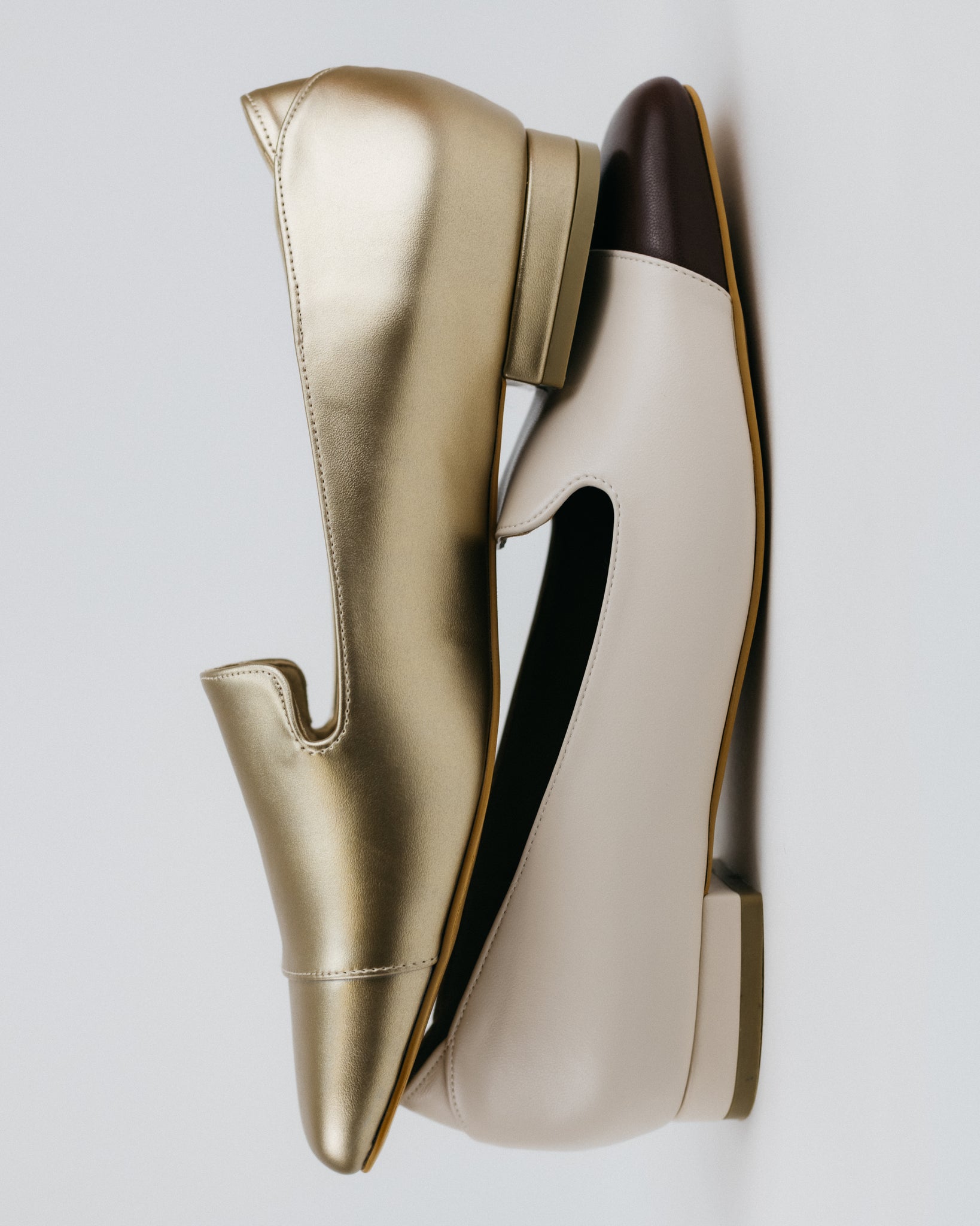 Duma Square Toe Loafers (Gold)