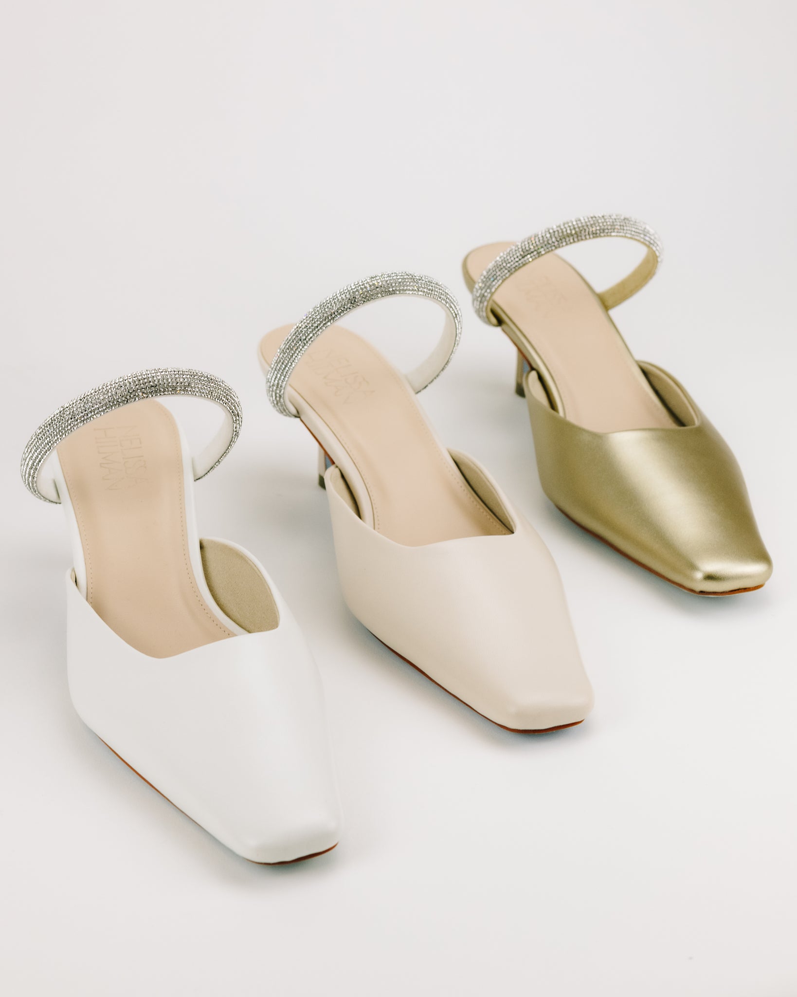 Amore Embellished Strappy Mules (Gold)