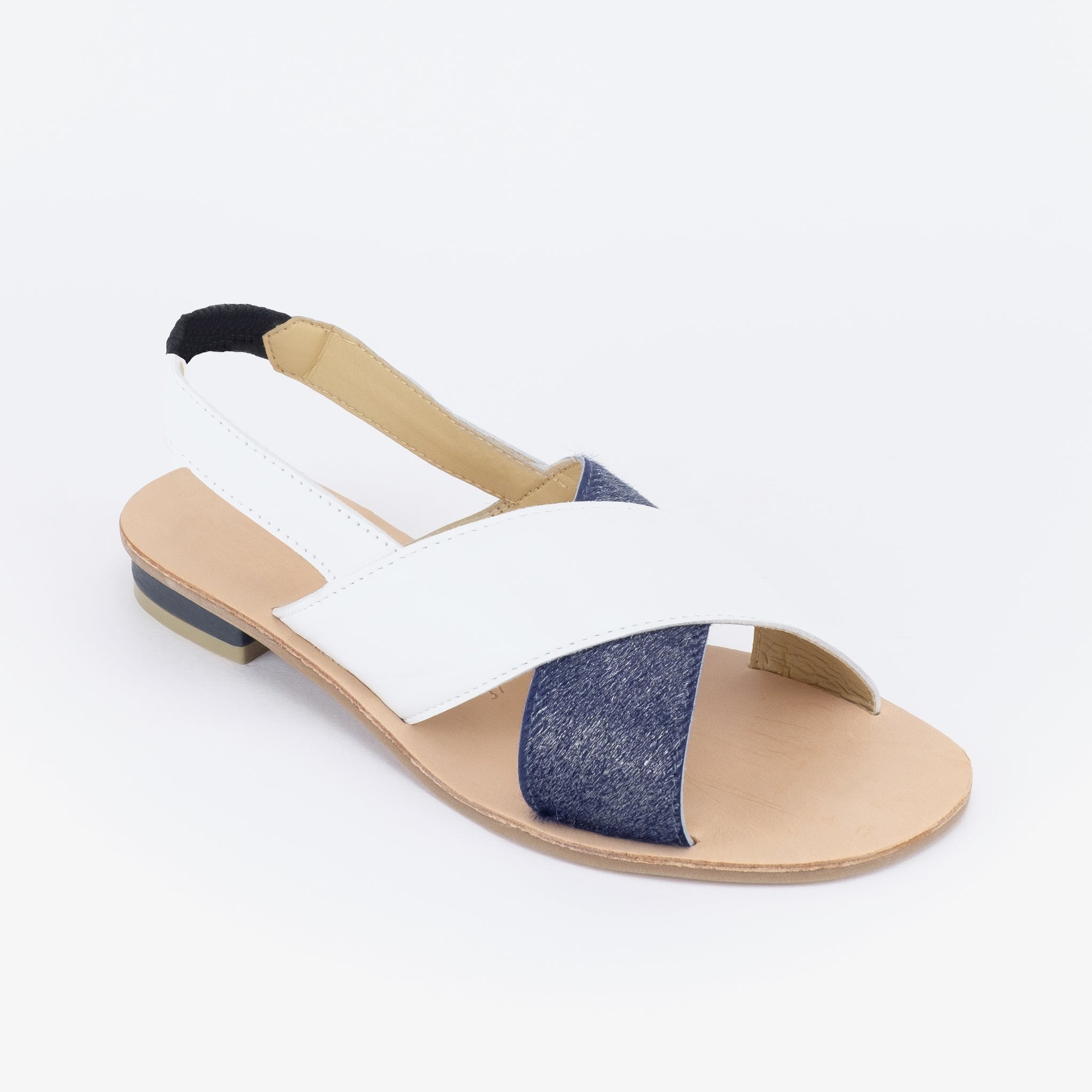 Aria Slingback Sandals (White)